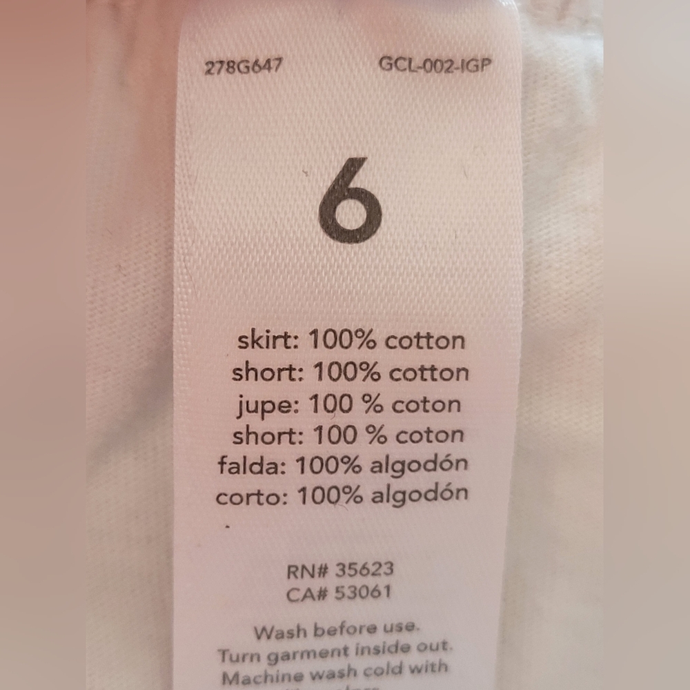 Carters Girls Floral Size 6 Skirt - Picture 6 of 7